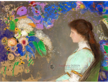 A-354 Odilon Redon - Portrét Violette Heymann