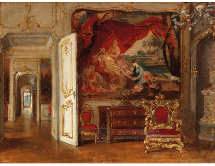 A-1075 Hermann Kern - Interiér z paláce Esterhazy v Eisenstadtu