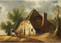 A-5531 Pieter de Neyn - Krajina s odpočívajícími rolníky před hostincem