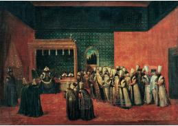 DDSO-3770 Jean Baptiste Vanmour - Sultán Ahmet III přijímající velvylance