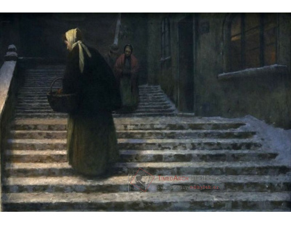 Jakub Schikaneder - Na zámeckých schodech