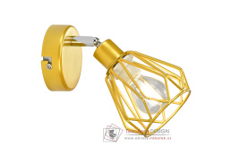 OKIRA 2, nástěnná lampa, zlatá