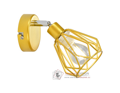 OKIRA 2, nástěnná lampa, zlatá
