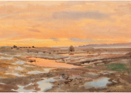 A-1886 Albert Nikolajevič Benois - Západ slunce na Finském zálivu