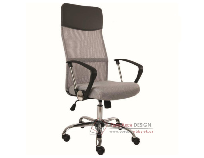 MEDEA, kancelářská židle, látka mesch šedá / ekokůže šedá