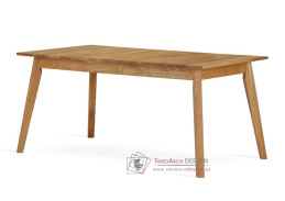 S09, jídelní stůl dubový rozkládací 160-240c90cm, natural