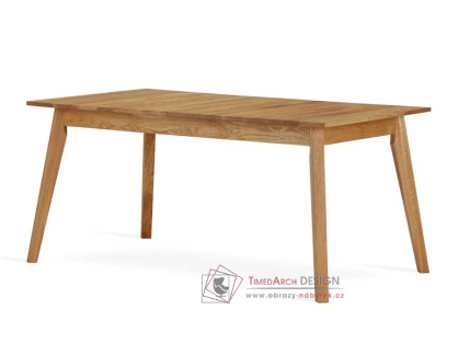 S09, jídelní stůl dubový rozkládací 160-240c90cm, natural