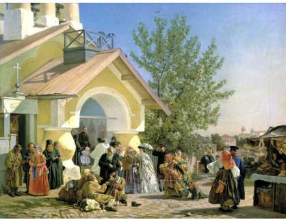 VR174 Alexander Morozov - Před vchodem do kostela v Pskově