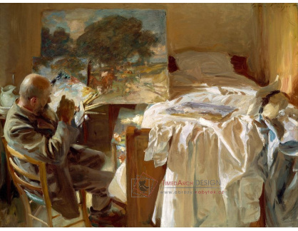 SO IX 407 John Singer Sargent - Malíř v jeho ateliéru