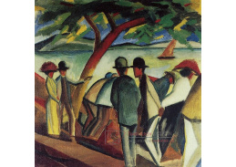 A-6082 August Macke - Turisté u jezera