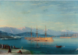 DDSO-3624 Ivan Konstantinovič Ajvazovskij - Francouzské lodě odjíždějící od Černého moře