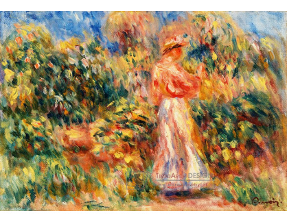 D-6819 Pierre-Auguste Renoir - Krajina se ženou v růžové a bílé