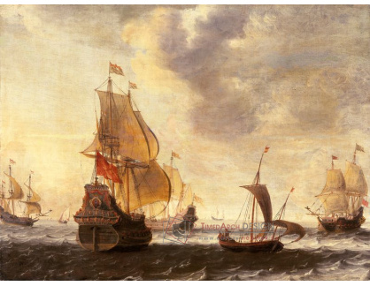 D-8173 Jacob Bellevois - Holandské lodě v čerstvém vánku