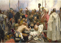 VR38 Ilja Repin - Odpověď záporožských kozáků tureckému sultánovi