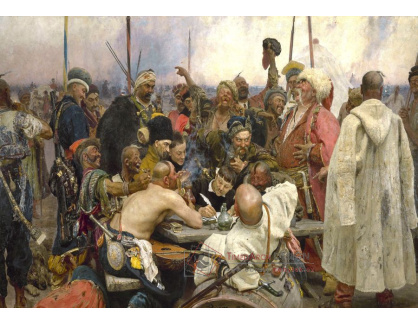 VR38 Ilja Repin - Odpověď záporožských kozáků tureckému sultánovi