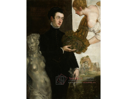 PORT-296 Jacopo Tintoretto - Portrét Ottavia Strady