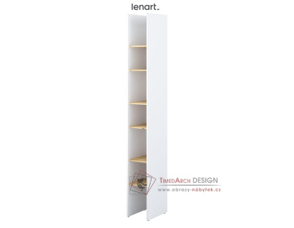 Regál 27 cm REBECCA bílá/dub artisan