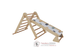 OPRIN, piklerúv trojúhelník 3v1, přírodní / mix barev