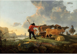 A-1878 Aelbert Cuyp - Pastevci starající se o dobytek