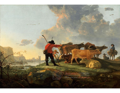 A-1878 Aelbert Cuyp - Pastevci starající se o dobytek