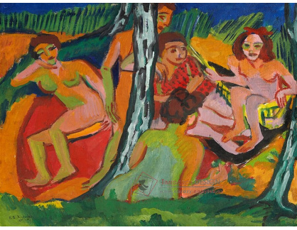 A-6887 Ernst Ludwig Kirchner - Lesní scéna