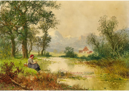 A-8283 Adolf Kaufmann - Odpočinek u lesního rybníka