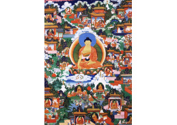 D-9928 Šákjamuni Buddha s legendárními scénami Avadana