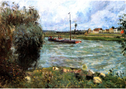 VCP-426 Camille Pissarro - Břehy Oise v Pontoise
