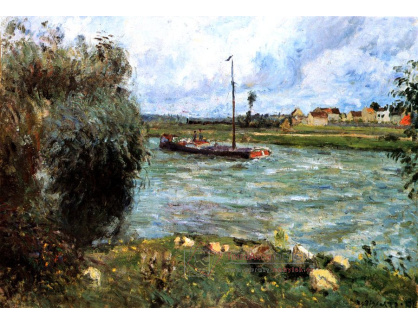 VCP-426 Camille Pissarro - Břehy Oise v Pontoise