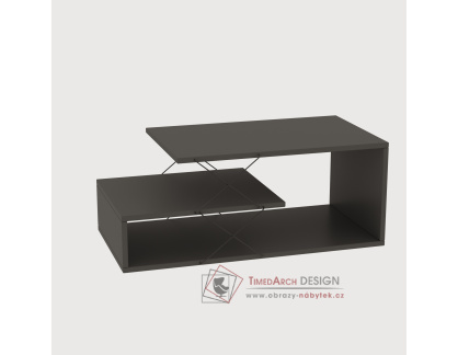 CAYENNE, konferenční stolek 100x50cm, antracit