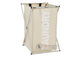 LAUNDRY 1, látkový koš na prádlo, látka šedobéžová