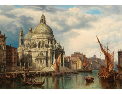 D-8818 Heinrich Jaeckel - Canal Grande se Santa Maria della Salute v Benátkách