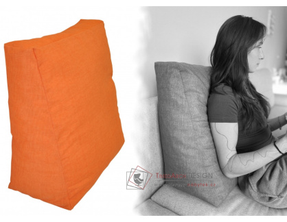 Relaxační polštář - oranžový melír