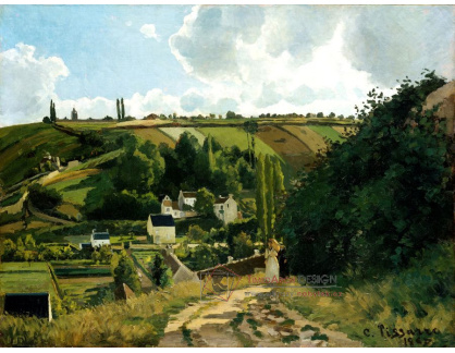 VCP-371 Camille Pissarro - Pohled na Jalais Hill v Pontoise