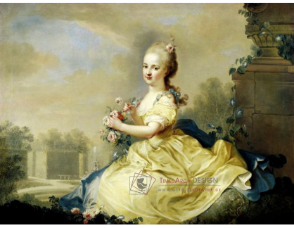 VN-194 Friedrich Ölenhainz - Portrét Marie Josephy Hermengilde, princezny z Lichtenštejnska