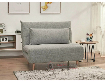 SPIKE, pohovka rozkládací, buk / látka šedá