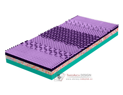 MOON ASTANA 3D FLEX, pěnová zdravotní matrace 90x200cm