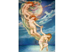 A-4780 Evelyn de Morgan - Měsíční paprsky nořící se do moře