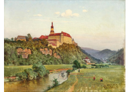 A-8714 Karl Liebscher - Pohled na zámek Nové Město