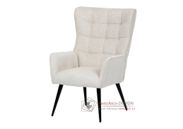 AK-315 BGE2, čalouněné křeslo, černá / látka béžová