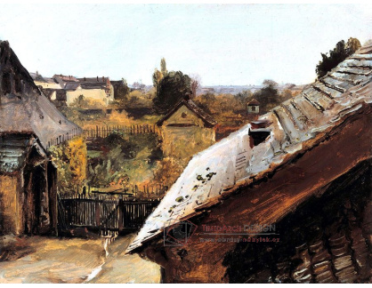 VN-51 Carl Blechen - Pohled na střechy a zahrady