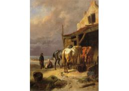 VH819 Wouterus Verschuur - Odpočívající koně poblíže pláže