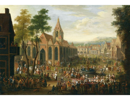 SO XIII-415 Jan van Peeter Bredael - Slavnost na náměstí
