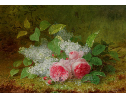 KO IV-275 Jules Ferdinand Medard - Kytice s růžemi a šeříky