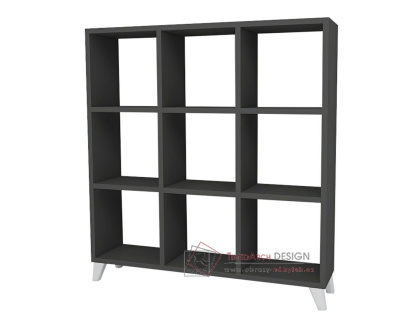 TIRSO, regál policový, antracit