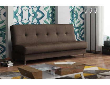 DREAM III, pohovka rozkládací, látka Sawana 16 tmavě hnědá