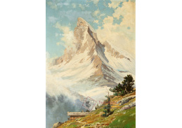 A-2973 Toni Haller - Pohled na Matterhorn