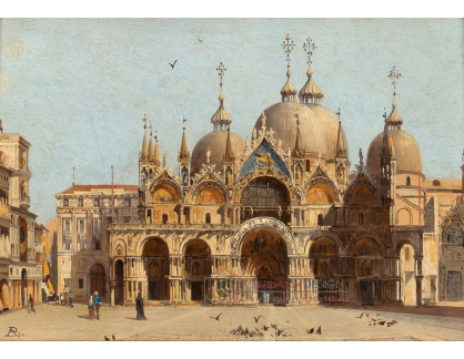 A-3967 Antonietta Brandeis - La facciata della Basilica San Marco v Benátkách