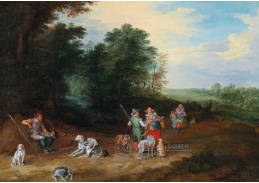 DDSO-3680 Jan Brueghel - Lovci v rozsáhlé krajině