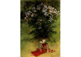 VN-355 Rudolf Yelin - Dívka u kvetoucího keře